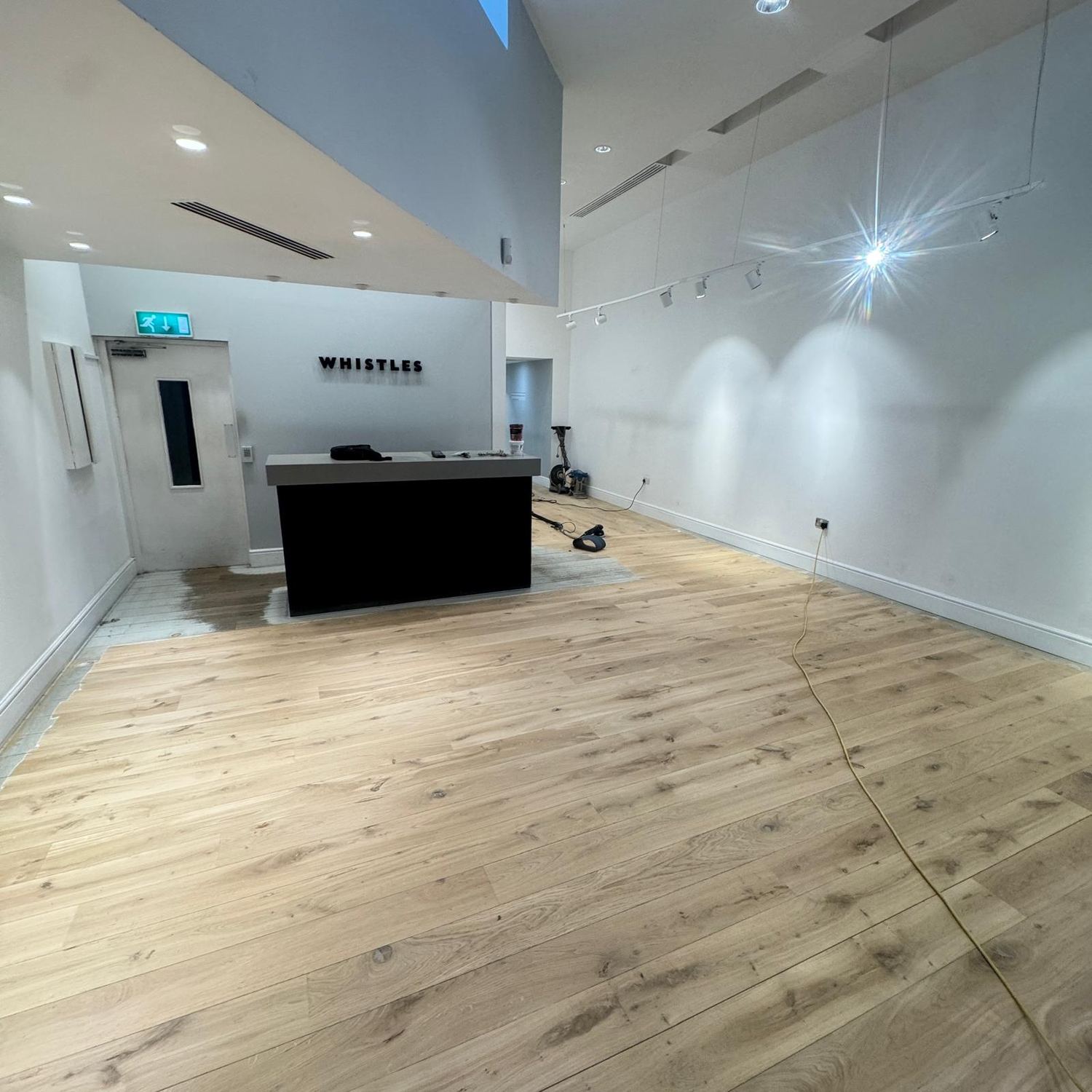 The same floor before finishing